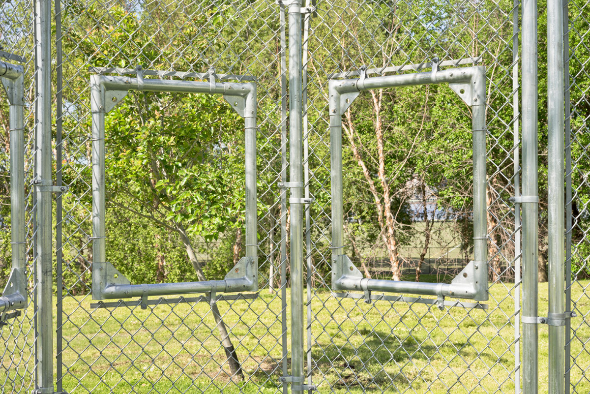 Photography of Ghost House as installed in Randall's Island Park, NYC